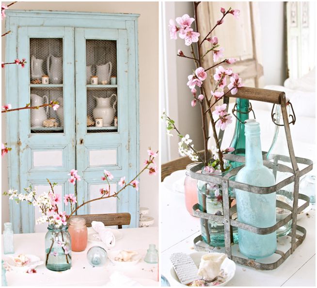 cherry blossom table setting