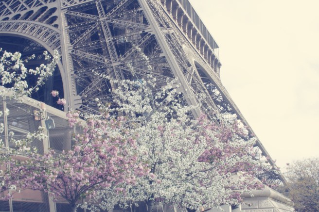 spring eiffel tower paris